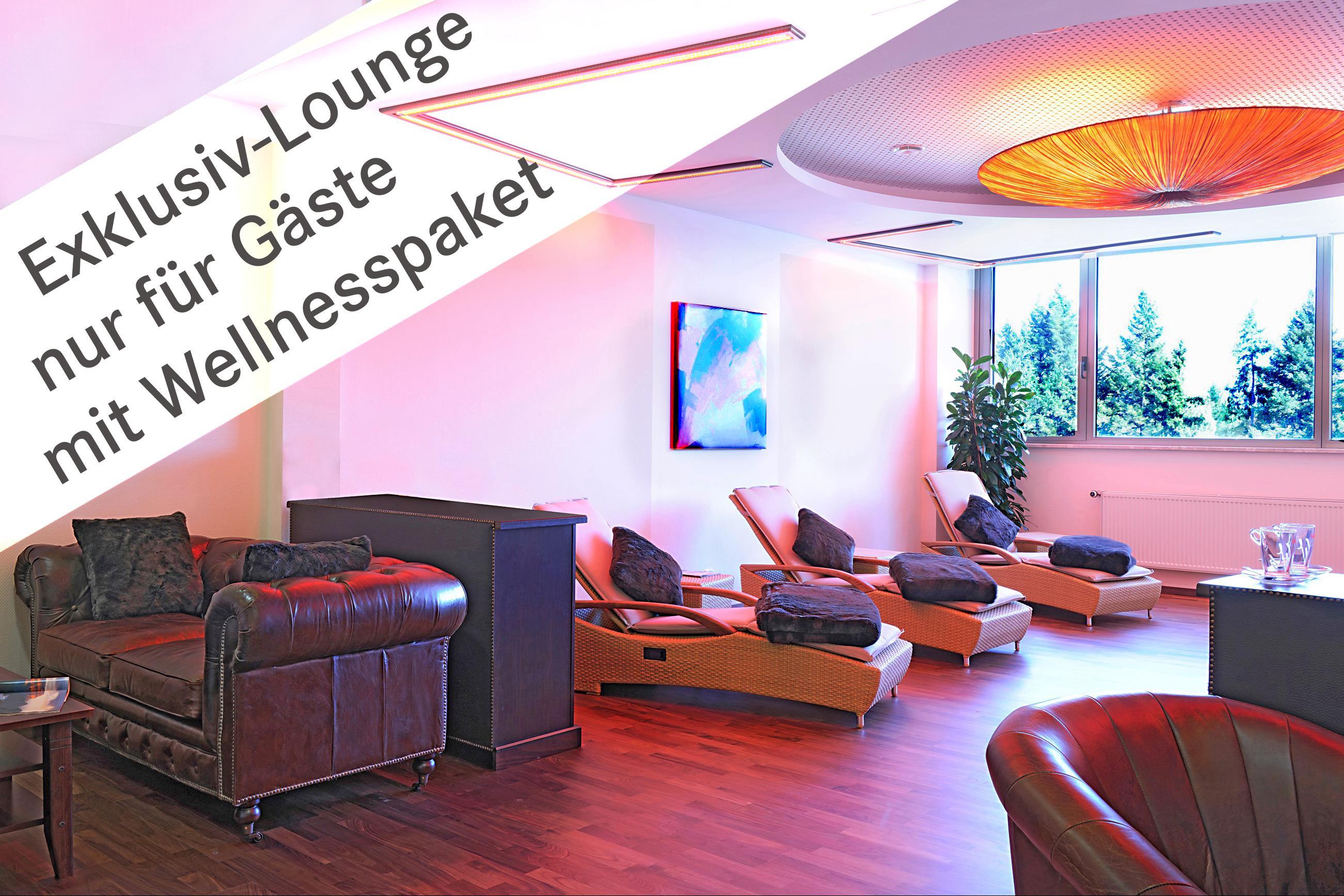 Buchen Sie ein Wellnesspaket und entspannen Sie in unserer Exklusiv-Lounge