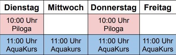 Aktivprogramm Plan August 2025